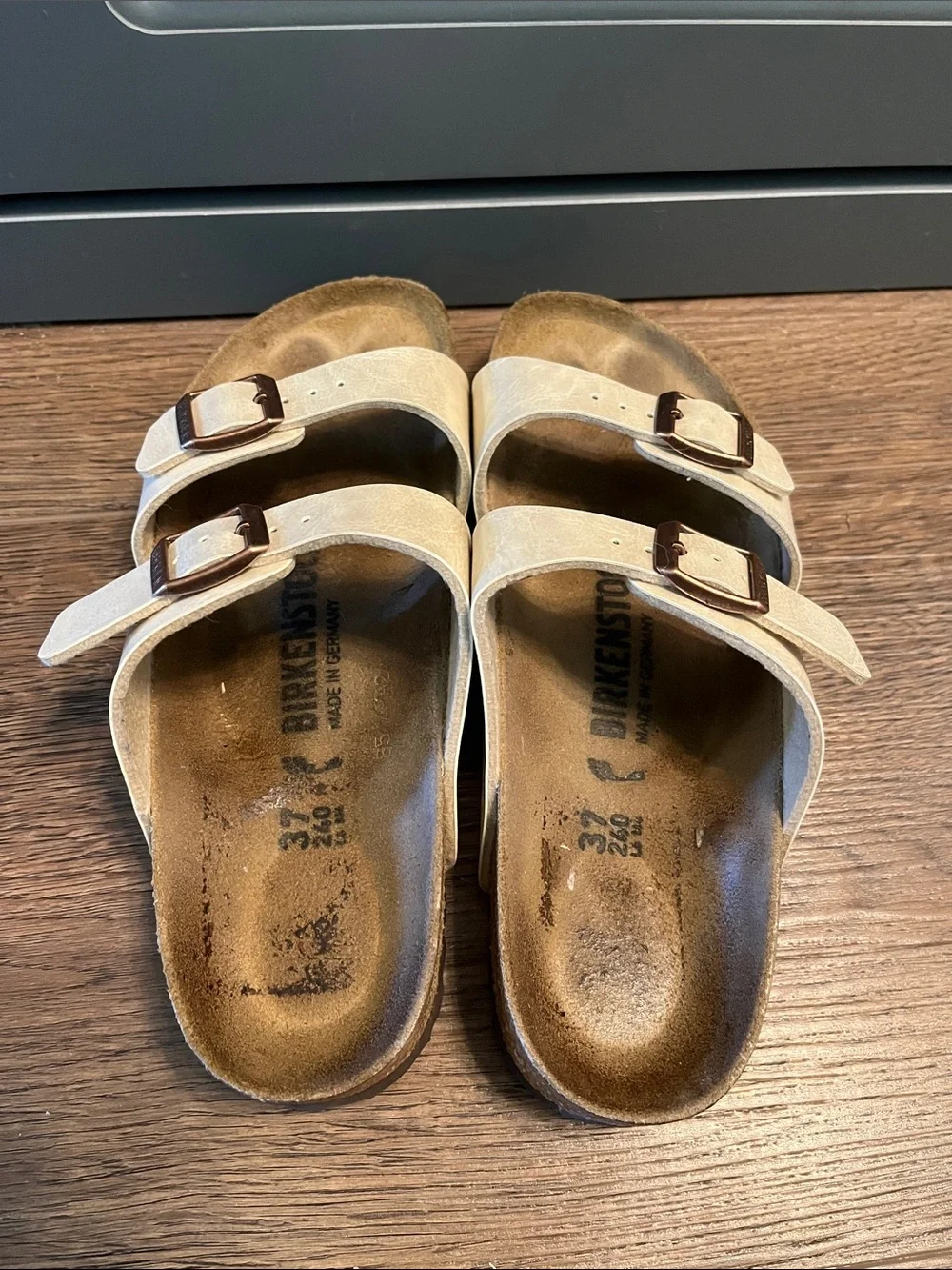 Birkenstock franca sandals- graceful pearl white